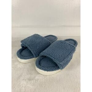 Muk Luks Women's Blue Adjustable Slide Sandals – Size 7